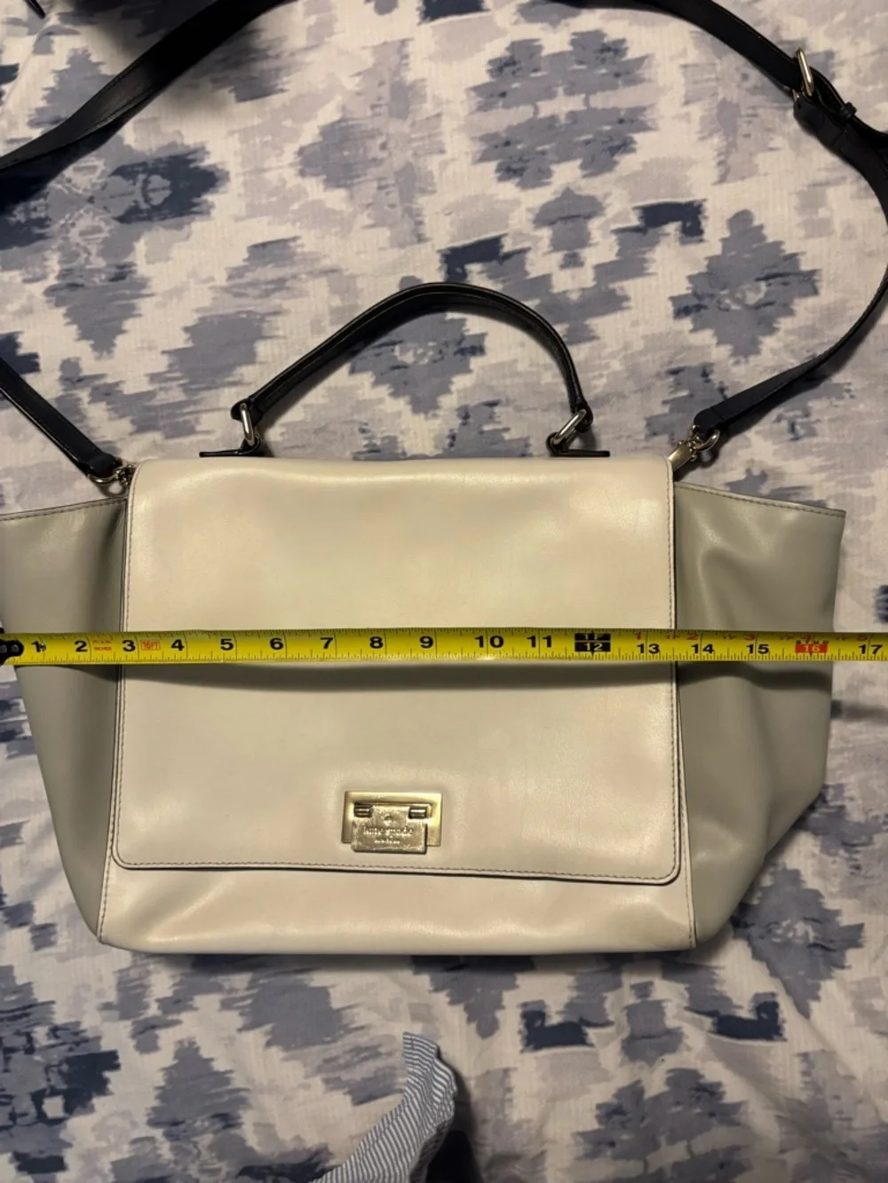 Kate Spade Large Laurel Magnolia Trapeze Satchel - Picture 13 of 16
